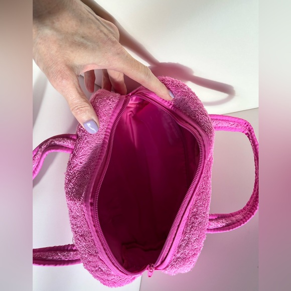 SKIMS Terry Cover Ups Mini Duffle Bag - Neon Orchid - OS at Skims - Picture 8 of 9